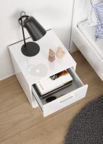 Noční stolek Selina 701 bílý lesk