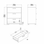 Komoda Selina 700 jackson hickory Komoda Selina 700 jackson hickory