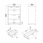Komoda Selina 704 bílý lesk Komoda Selina 704 bílý lesk