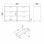 Komoda Selina 702 jackson hickory Komoda Selina 702 jackson hickory