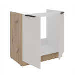 Kuchyňská skříňka Selva 80 ZL 2F dub artisan/kašmír