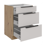 Kuchyňská skříňka Selva 60 D 3S dub artisan/kašmír