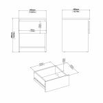 Noční stolek Simplicity 238 kašmír Noční stolek Simplicity 238 kašmír
