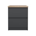 Noční stolek Simplicity 230 šedá/jackson hickory Noční stolek Simplicity 230 šedá/jackson hickory