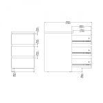 Komoda Simplicity 237 kašmír/jackson hickory