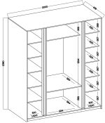 Skříň Keny IV - dub evoke Skříň Keny IV - dub evoke
