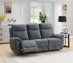 Polohovací sedací souprava Doncaster 3+1+1 014 šedá