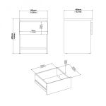 Noční stolek Simplicity 238 dub narbonne