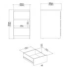 Komoda Simplicity 237 bílá Komoda Simplicity 237 bílá