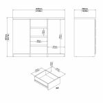 Komoda Simplicity 236 kašmír/jackson hickory Komoda Simplicity 236 kašmír/jackson hickory