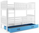 Patrová postel Kuba bílá/modrá
