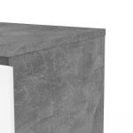 Komoda Simplicity 235 beton/bílý lesk