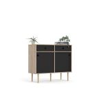 Komoda Ruby 2d2s hickory/černá