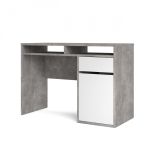 Psací stůl Felix 488 beton-bílá lesk