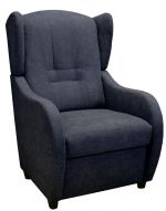 Relaxační křeslo ušák René Aston 13 modrošedé Relaxační křeslo ušák René Aston 13 modrošedé