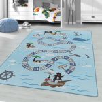 Dětský kusový koberec Play 2908 blue - 100x150 cm