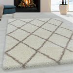 Kusový koberec Alvor Shaggy 3401 cream - 120x170 cm