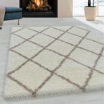 Kusový koberec Alvor Shaggy 3401 cream - 80x250 cm