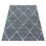 Kusový koberec Alvor Shaggy 3401 grey - 140x200 cm
