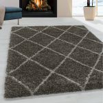 Kusový koberec Alvor Shaggy 3401 taupe - 280x370 cm