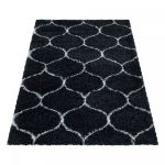 Kusový koberec Salsa Shaggy 3201 anthrazit - 240x340 cm