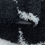 Kusový koberec Salsa Shaggy 3201 anthrazit - 160x230 cm