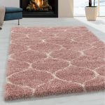 Kusový koberec Salsa Shaggy 3201 rose - 160x230 cm