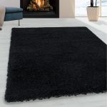 Kusový koberec Sydney Shaggy 3000 black - 140x200 cm