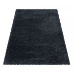 Kusový koberec Fluffy Shaggy 3500 anthrazit - 60x110 cm