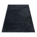 Kusový koberec Fluffy Shaggy 3500 anthrazit - 80x150 cm