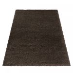 Kusový koberec Fluffy Shaggy 3500 brown - 60x110 cm