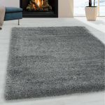 Kusový koberec Fluffy Shaggy 3500 light grey - 60x110 cm