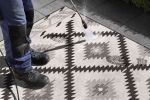 Kusový koberec Twin Supreme 103429 Malibu black creme – na ven i na doma - 80x150 cm