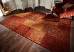 Kusový koberec Manhattan Patchwork Chenille Terracotta - 120x170 cm