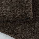 Kusový koberec Fluffy Shaggy 3500 brown kruh - 160x160 (průměr) kruh cm