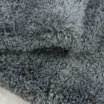 Kusový koberec Fluffy Shaggy 3500 light grey kruh - 200x200 (průměr) kruh cm