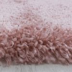 Kusový koberec Fluffy Shaggy 3500 rose kruh - 200x200 (průměr) kruh cm