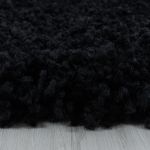 Kusový koberec Sydney Shaggy 3000 black kruh - 120x120 (průměr) kruh cm