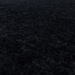Kusový koberec Sydney Shaggy 3000 black kruh - 160x160 (průměr) kruh cm