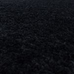 Kusový koberec Sydney Shaggy 3000 black kruh - 120x120 (průměr) kruh cm