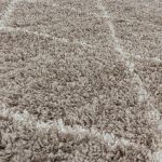 Kusový koberec Alvor Shaggy 3401 beige kruh - 160x160 (průměr) kruh cm