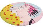 Dětský kusový koberec Juno 478 Unicorn kruh - 120x120 (průměr) kruh cm