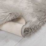 Kusový koberec Faux Fur Sheepskin Grey - 60x90 tvar kožešiny cm