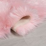 Kusový koberec Faux Fur Sheepskin Pink - 160x230 cm