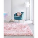 Kusový koberec Faux Fur Sheepskin Pink - 160x230 cm