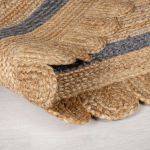 Kusový koberec Grace Jute Natural/Grey ovál - 120x170 ovál cm