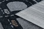 Dětský kusový koberec Fun Track grey - 80x150 cm