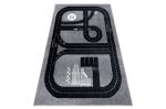Dětský kusový koberec Fun Track grey - 200x290 cm