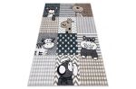 Dětský kusový koberec Fun Pets grey - 80x150 cm