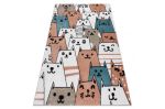 Dětský kusový koberec Fun Gatti Cats pink - 240x330 cm